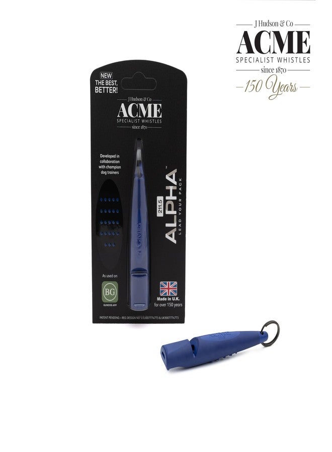 ACME Alpha 210.5 Professional Dog Training Whistle with Lanyard. Enhanced Ergonomic Grip. BPA-Free Plastic. 110 dBA. Standardized Frequency for Smaller Dogs. (Baltic Blue/Black) - Image 5